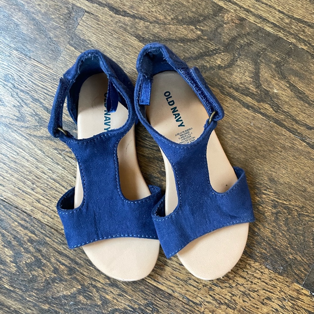 Old Navy Blue T-Strap Sandals